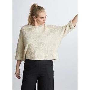 THE MID-WEIGHT T SWEATER in Natural